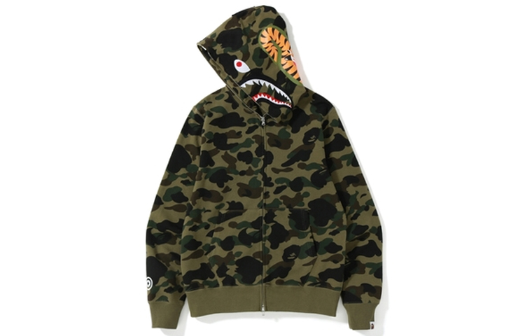 Bape A BATHING APE 1ST Camo Shark Full Zip Hoodie  Green Camo. 1G20115008-GN 圖 3