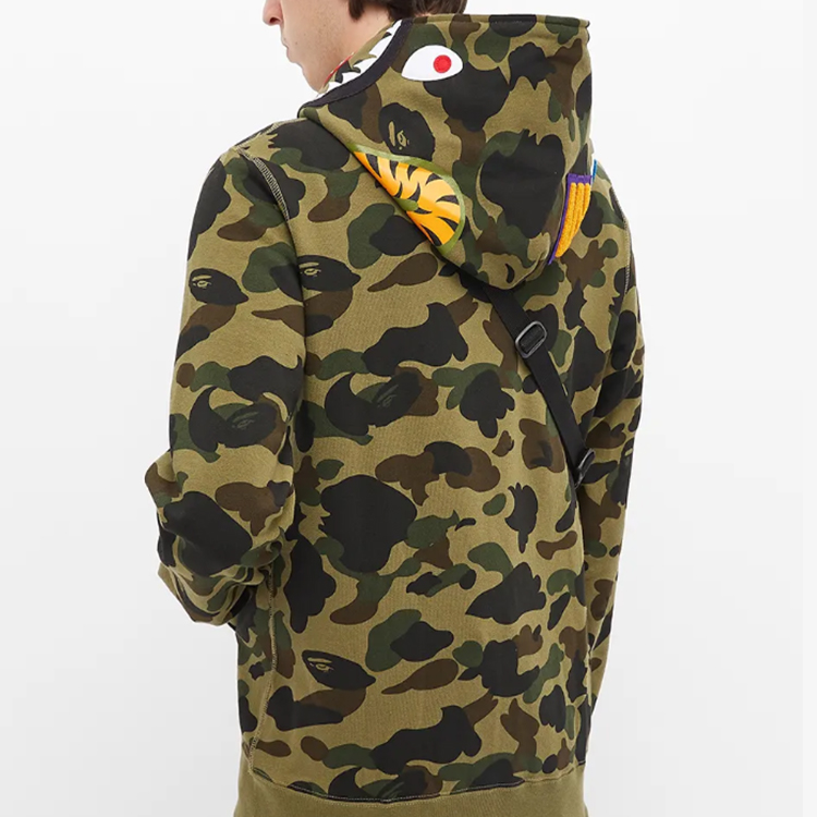 Bape A BATHING APE 1ST Camo Shark Full Zip Hoodie  Green Camo. 1G20115008-GN 圖 5