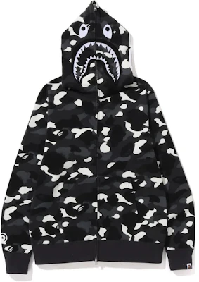 Bape 2023城市迷彩夜光鲨鱼连帽卫衣拉链款 - 夜光鲨鱼. 1J20-115-002 Buy Bape 2023城市迷彩夜光鲨鱼连帽卫衣拉链款 - 夜光鲨鱼. 1J20-115-002