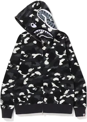 Bape 2023城市迷彩夜光鲨鱼连帽卫衣拉链款 - 夜光鲨鱼. 1J20-115-002 Shop Bape 2023城市迷彩夜光鲨鱼连帽卫衣拉链款 - 夜光鲨鱼. 1J20-115-002