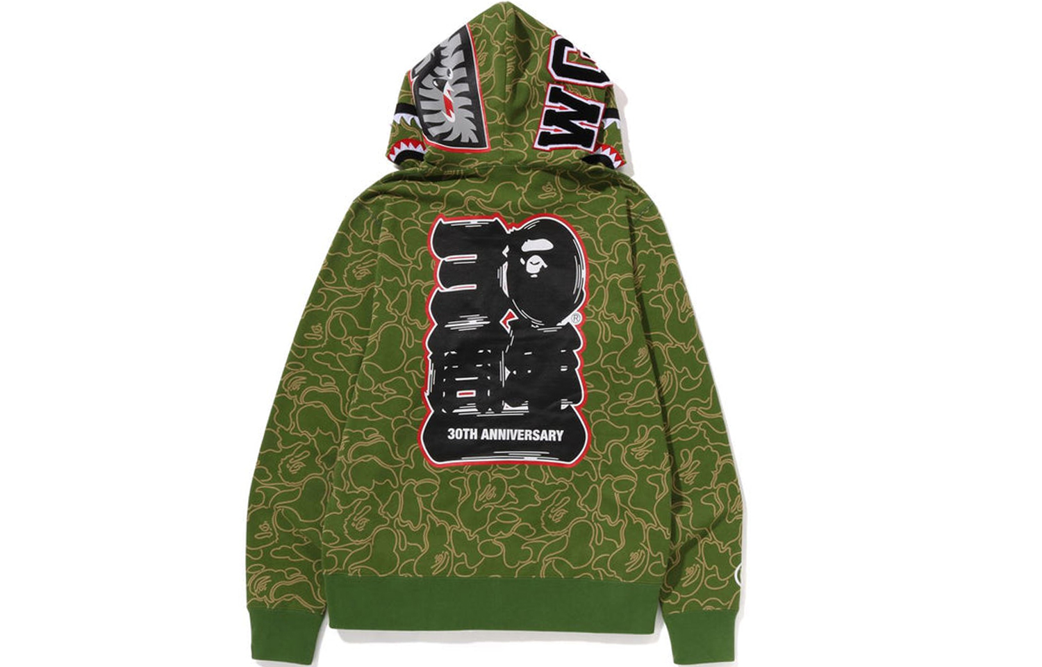 Bape A BATHING APE 30th Anniversary FW23 Shark Zip Hoodie Camo Unisex. 1J70-115-001 圖 2