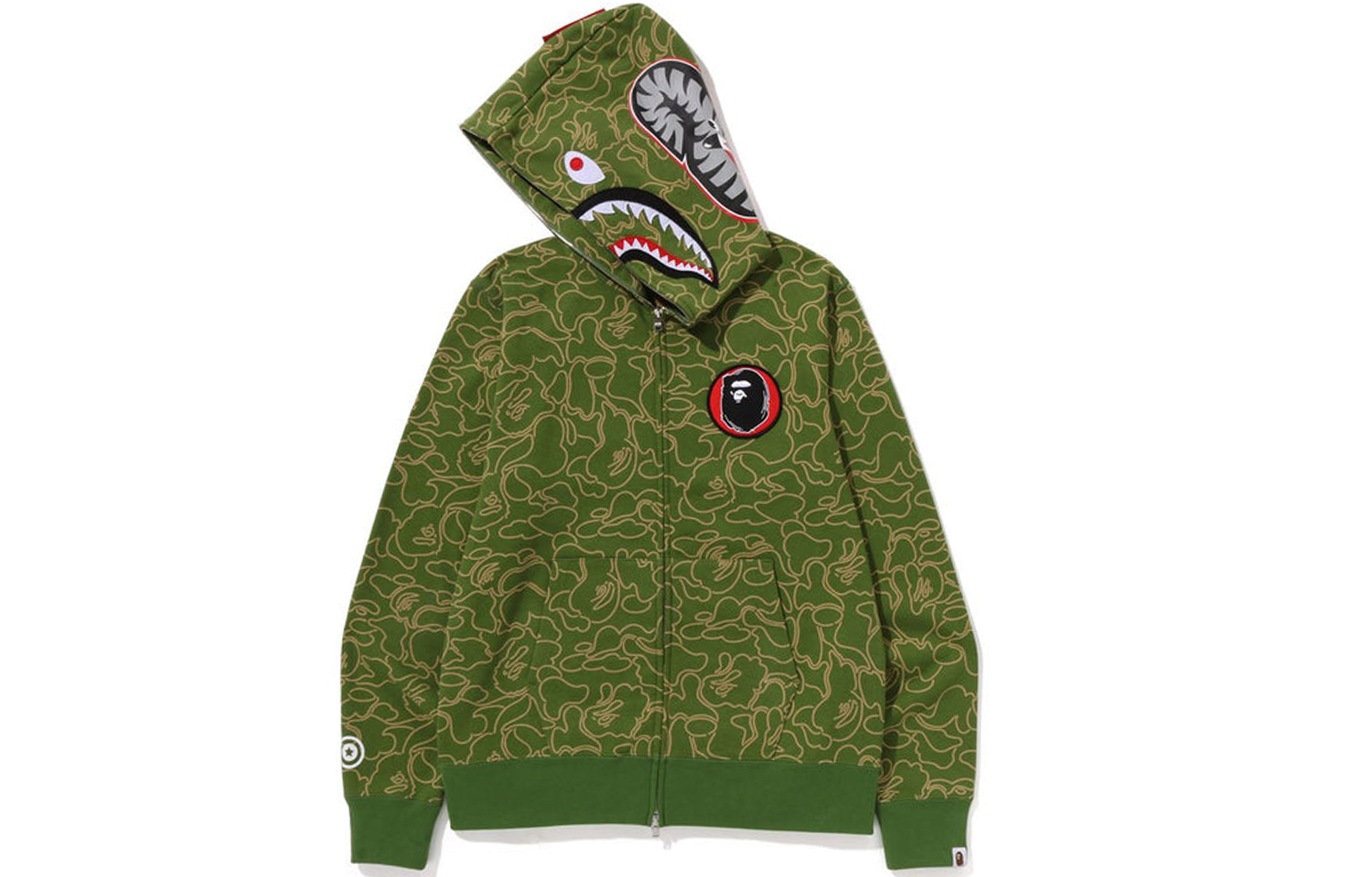 Bape A BATHING APE 30th Anniversary FW23 Shark Zip Hoodie Camo Unisex. 1J70-115-001 圖 3