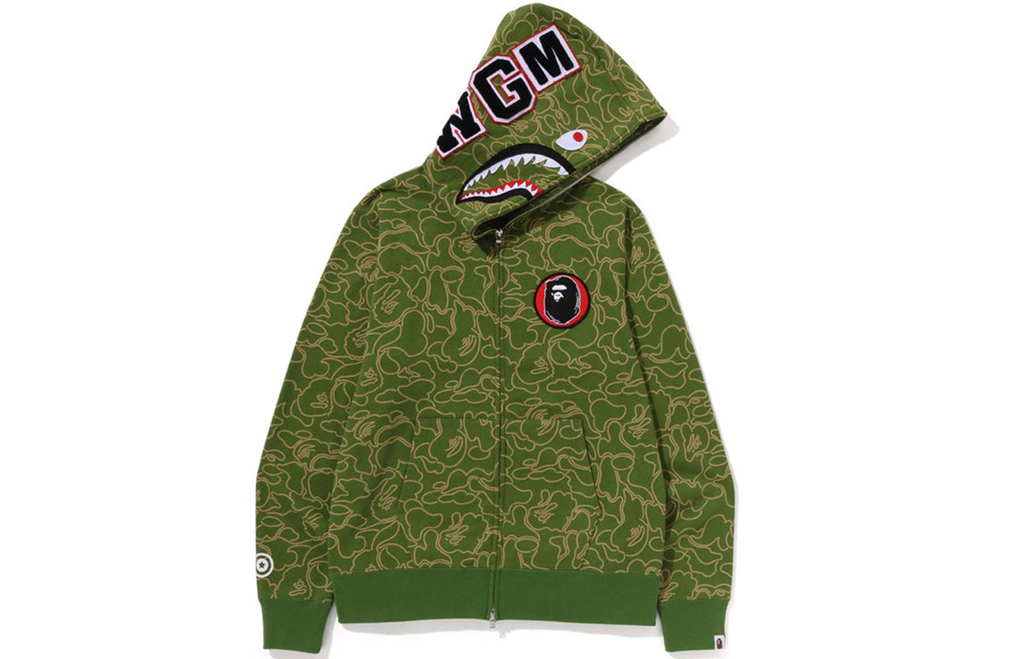 Bape A BATHING APE 30th Anniversary FW23 Shark Zip Hoodie Camo Unisex. 1J70-115-001 圖 4