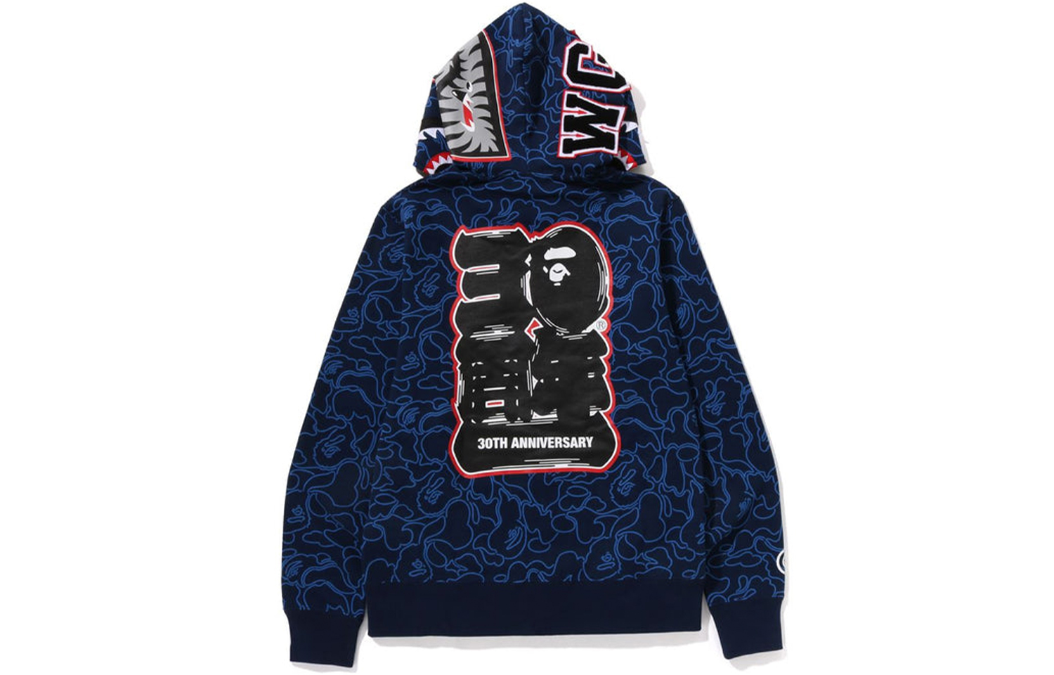 Bape A BATHING APE 30th Anniversary FW23 Shark Zip Hoodie Camo Unisex. 1J70-115-001 圖 5