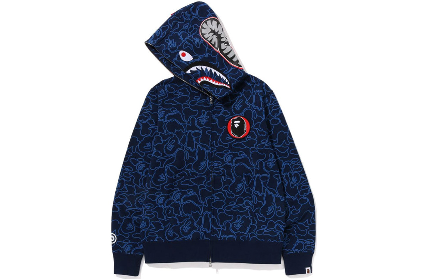 Bape A BATHING APE 30th Anniversary FW23 Shark Zip Hoodie Camo Unisex. 1J70-115-001 圖 7