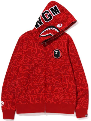 Bape A BATHING APE 30th Anniversary FW23 Shark Zip Hoodie Camo Unisex. 1J70-115-001 1