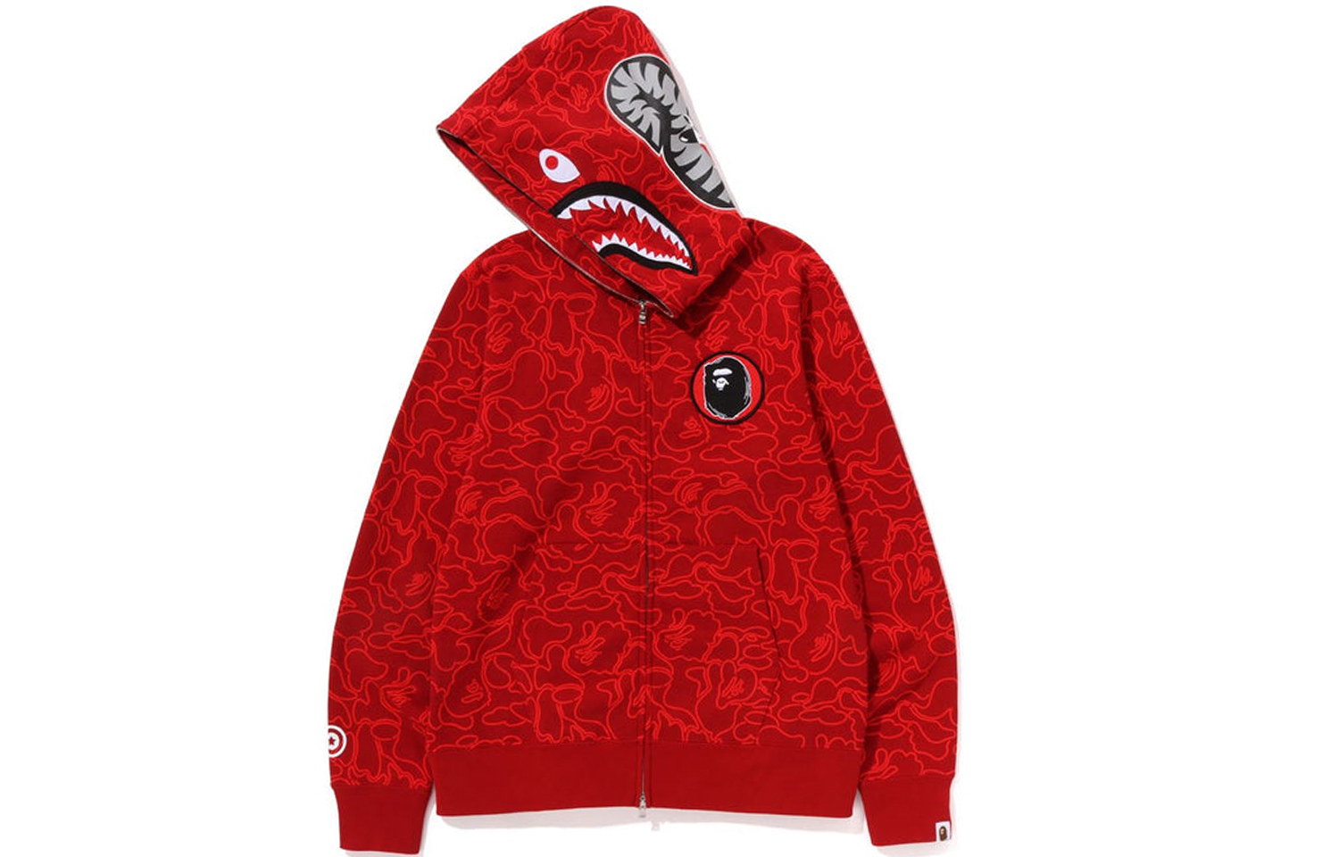 Bape A BATHING APE 30th Anniversary FW23 Shark Zip Hoodie Camo Unisex. 1J70-115-001 圖 10