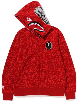 Bape A BATHING APE 30th Anniversary FW23 Shark Zip Hoodie Camo Unisex. 1J70-115-001 2