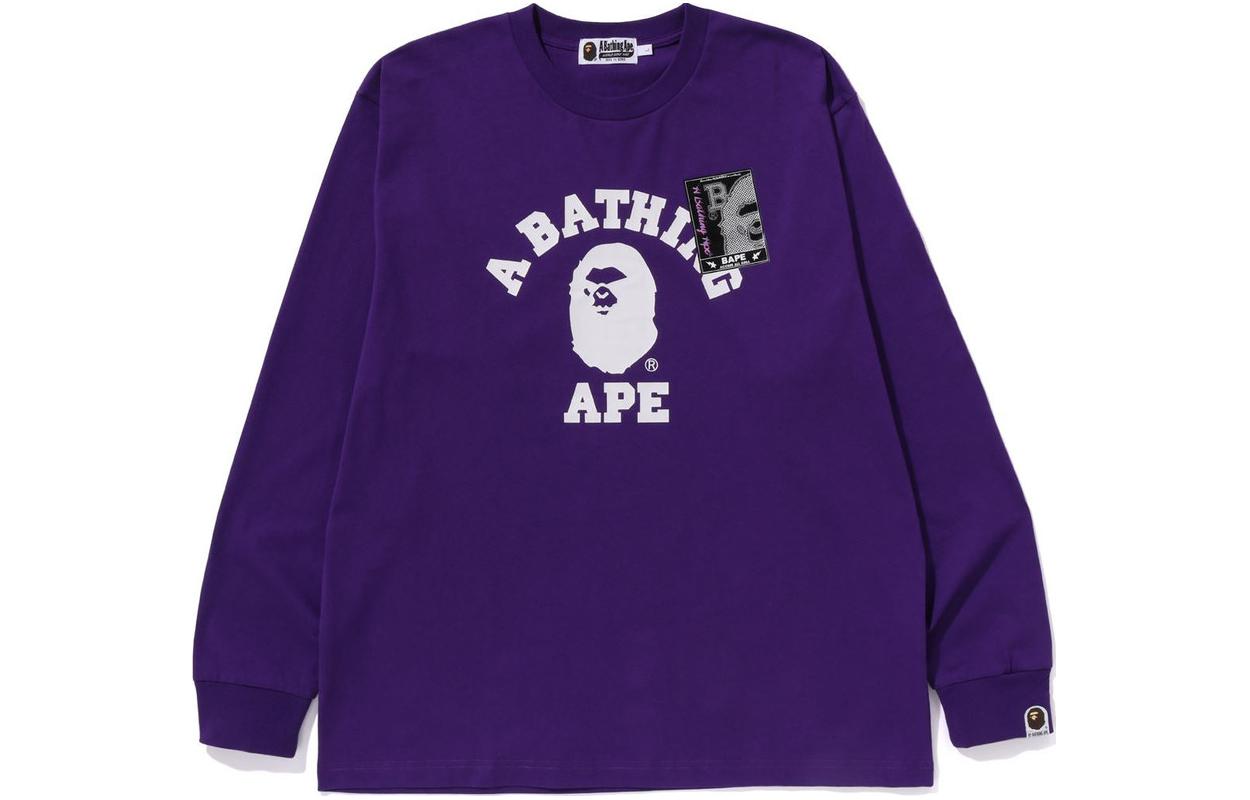 Bape A BATHING APE  Alphabet Graphic Crewneck Long Sleeve T-Shirt. 1J80-111-002 圖 2
