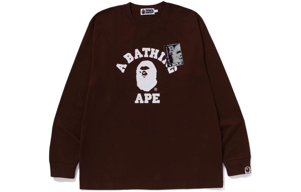 Bape A BATHING APE  Alphabet Graphic Crewneck Long Sleeve T-Shirt. 1J80-111-002 圖 6