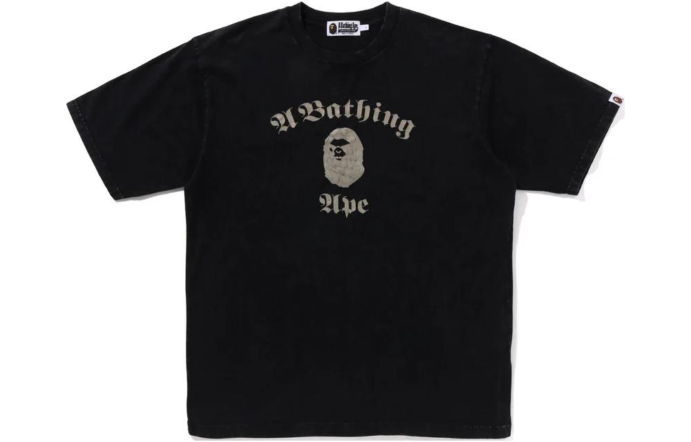 Bape A BATHING APE  Ape Head Graphic Logo Crewneck Short Sleeve Tee. 1K30-109-009