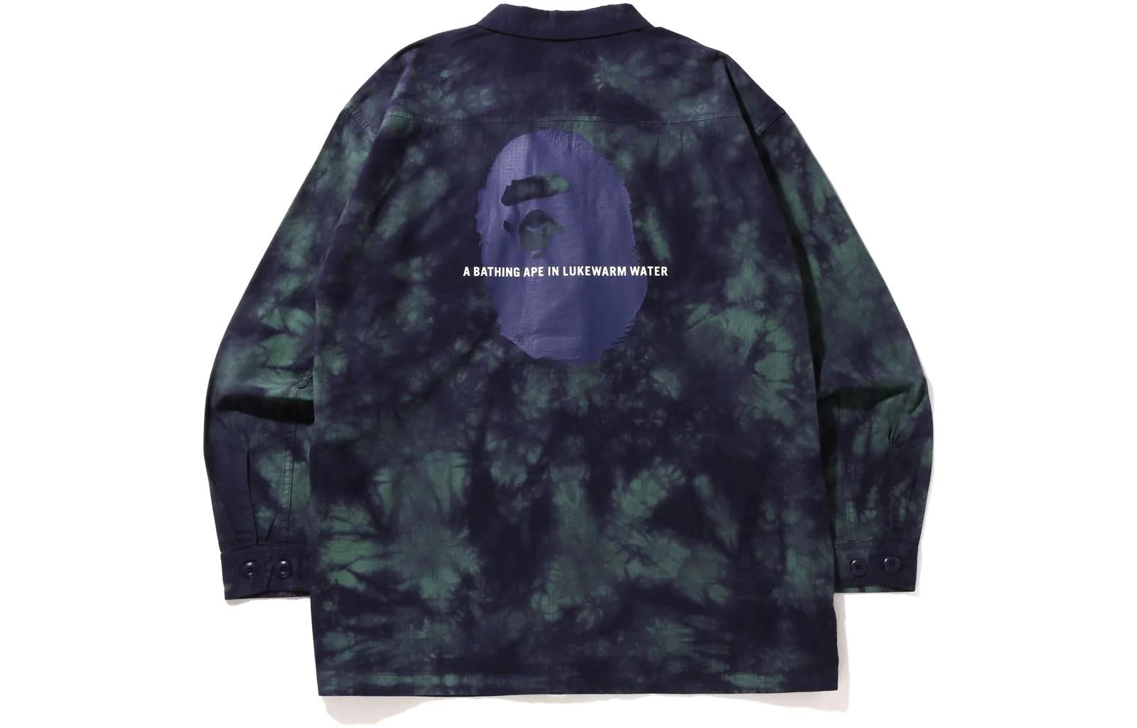 Lookbook Bape A BATHING APE 猿人标志多口袋钮扣衬衫夹克 1I80-140-009