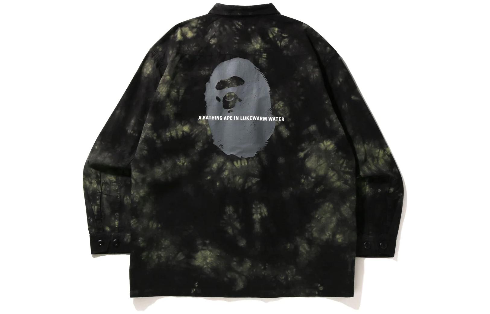 Purchase Bape A BATHING APE 猿人标志多口袋钮扣衬衫夹克 1I80-140-009