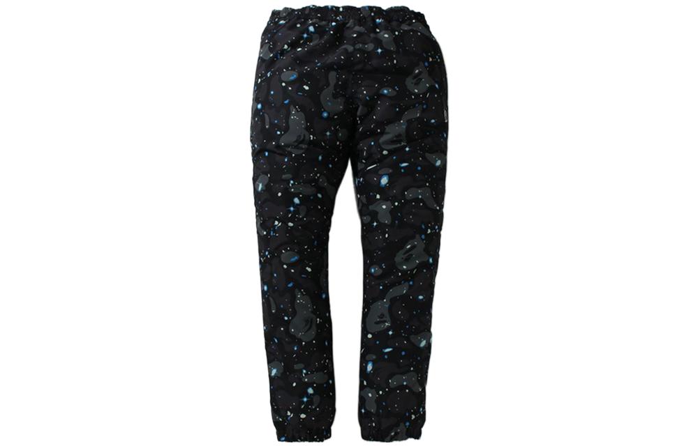 Bape A BATHING APE  Black Starry Print Jogger Knit Sweatpants. 0ZXPTM152007H
