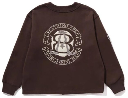 베이프 어 베이싱 에이프 브라운 V넥 가디건 싱글브레스트 재킷. 0ZXSWM113063L Lookbook 베이프 어 베이싱 에이프 브라운 V넥 가디건 싱글브레스트 재킷. 0ZXSWM113063L