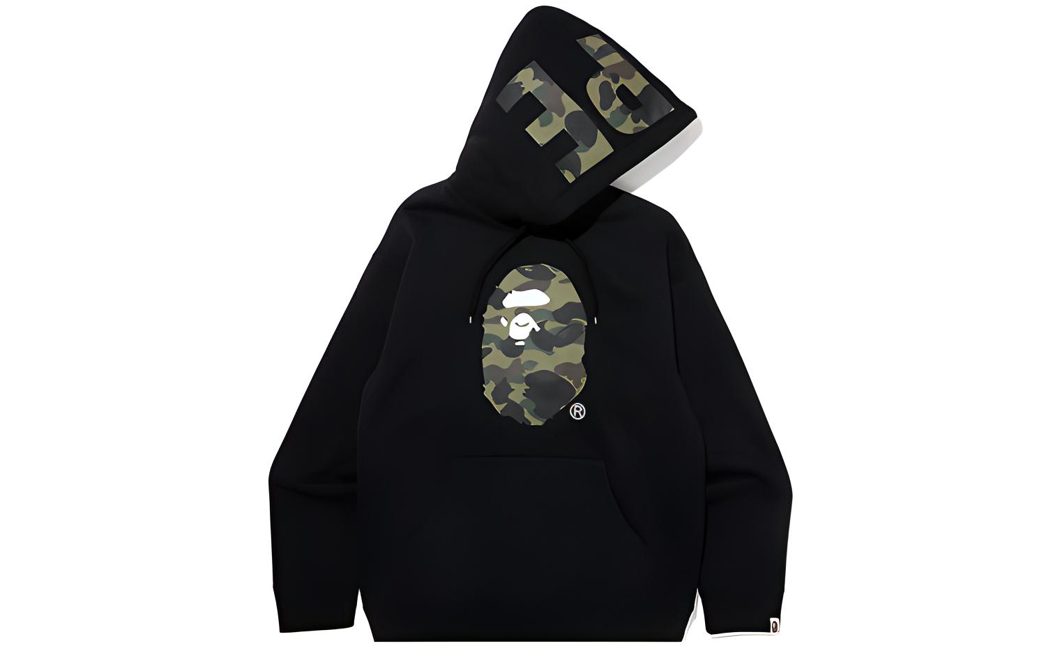 Bape A BATHING APE  Camo Ape Head Logo Graphic Print Sweatshirt. 0ZXSWMSWFW06F