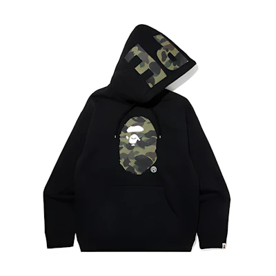Bape A BATHING APE Camo Ape Head Logo Graphic Print Sweatshirt. 0ZXSWMSWFW06F