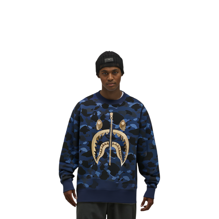 Bape A BATHING APE  Camo Crewneck Pullover Sweatshirt Long Sleeve. 1K30-113-003 圖 6