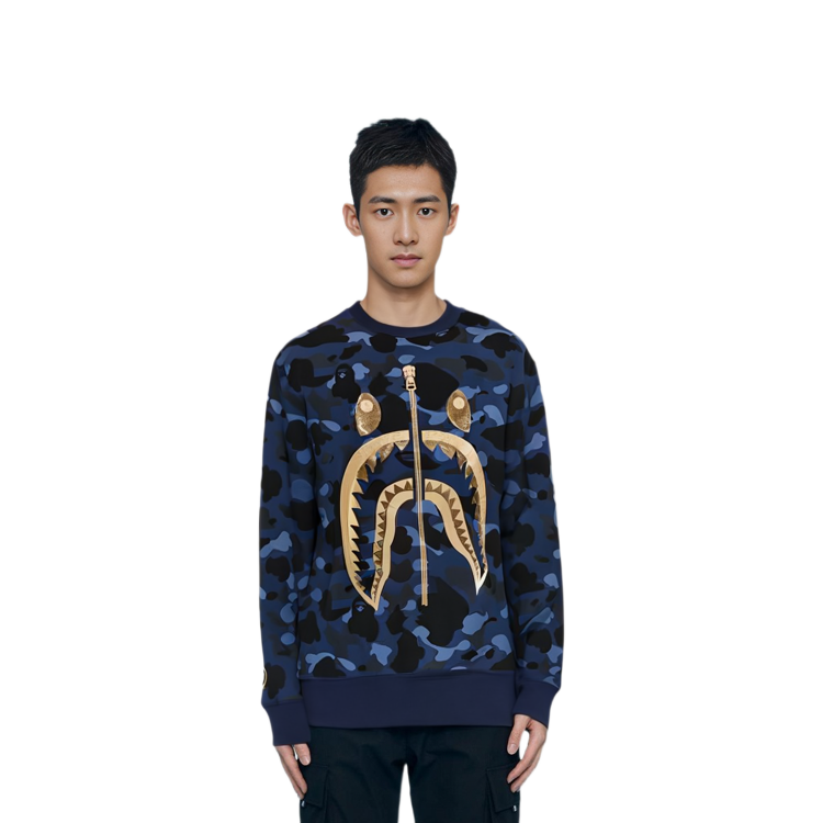 Bape A BATHING APE  Camo Crewneck Pullover Sweatshirt Long Sleeve. 1K30-113-003 圖 8