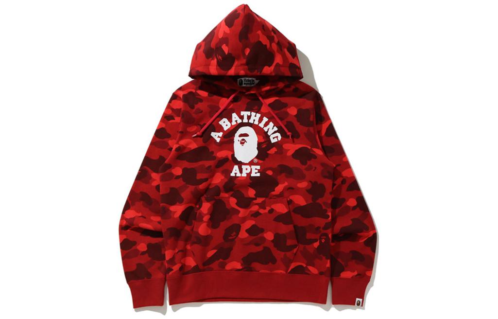Bape A BATHING APE  Camo Logo Print Hoodie. 0ZXSWM114018G