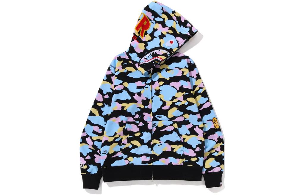 Bape A BATHING APE  Camo Logo Print Zip-Up Hoodie 1J20-115-001 圖 2