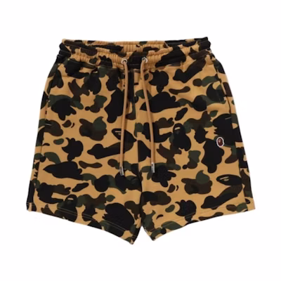 Bape A BATHING APE Camo Print Drawstring Casual Shorts. 1K30-153-308