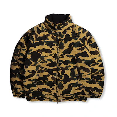 Bape A BATHING APE Camo Stand Collar Loose Down Jacket. 1H80-141-002