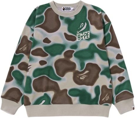 ベイプ A BATHING APE カモフラージュ クルーネック プルオーバー スウェット 長袖 1K30-113-016 Shop ベイプ A BATHING APE カモフラージュ クルーネック プルオーバー スウェット 長袖 1K30-113-016