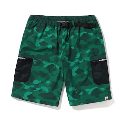 Bape A BATHING APE Camouflage Double Pocket Straight Casual Shorts. 1I30-153-007