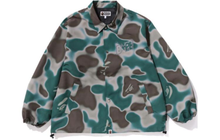 Bape A BATHING APE  Camouflage Long Sleeve Button-Up Jacket 1K30-140-006 圖 4