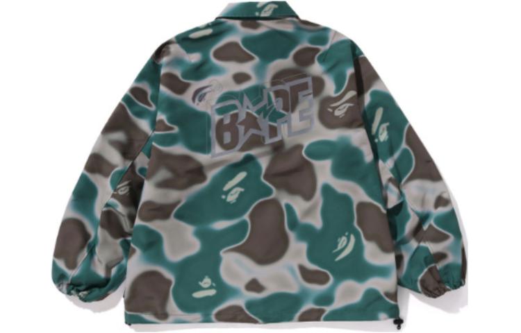 Bape A BATHING APE  Camouflage Long Sleeve Button-Up Jacket 1K30-140-006 圖 5