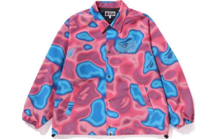 Bape A BATHING APE  Camouflage Long Sleeve Button-Up Jacket 1K30-140-006 圖 6