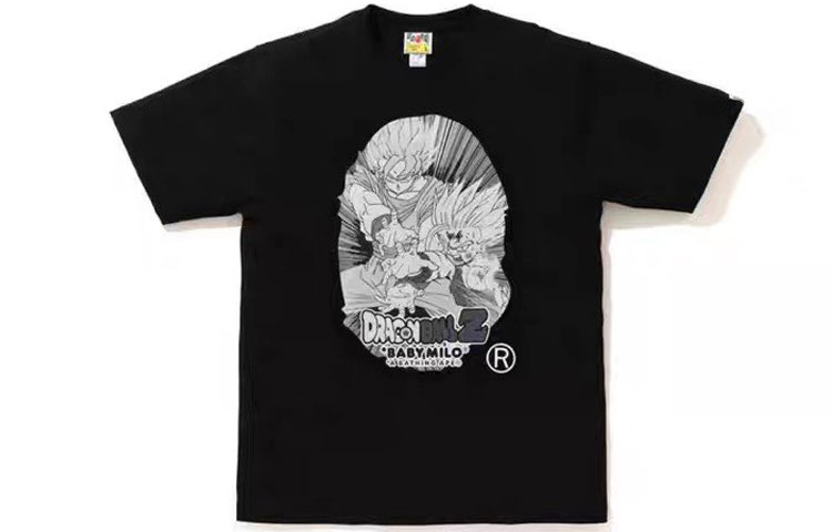 Bape A BATHING APE  Cartoon Ape Head Graphic T-Shirt. 1G23-110-944 圖 3