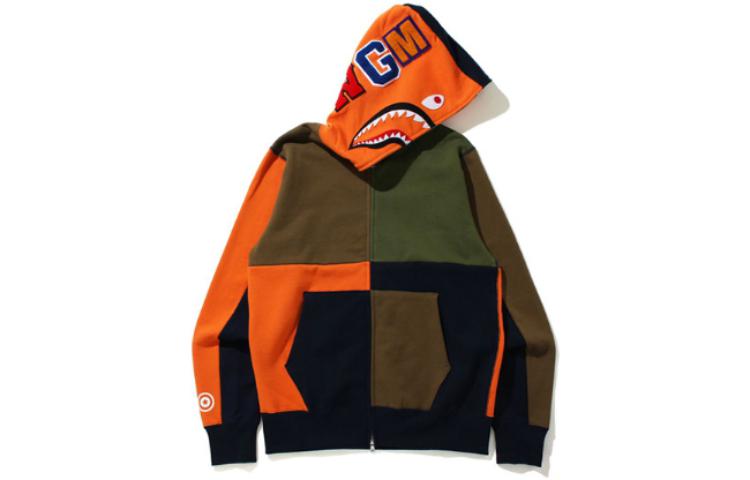 Bape A BATHING APE  Colorblock Patchwork Zip-Up Hoodie. 0ZXSWM115005H 圖 2