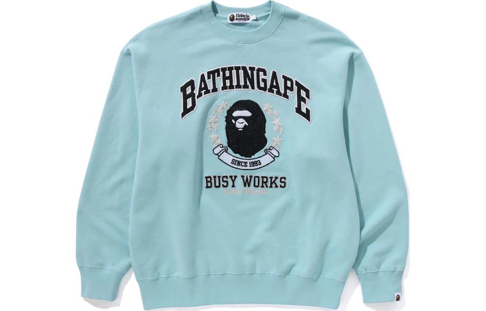 Bape A BATHING APE  Crewneck Logo Print Long-Sleeve Sweatshirt. 1K30-113-311 圖 3