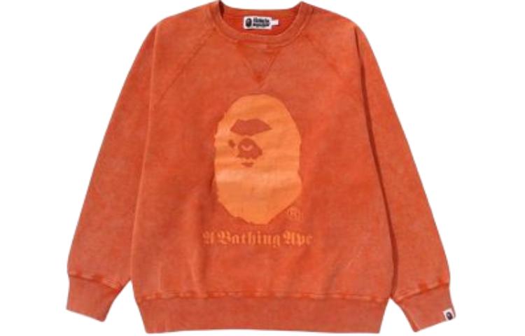 Bape A BATHING APE  Crewneck Pullover Sweatshirt with Logo Hem Long Sleeve. 1K30-113-015 圖 4