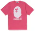 Shop Bape A BATHING APE 标志印花圆领T恤 1J30-109-024