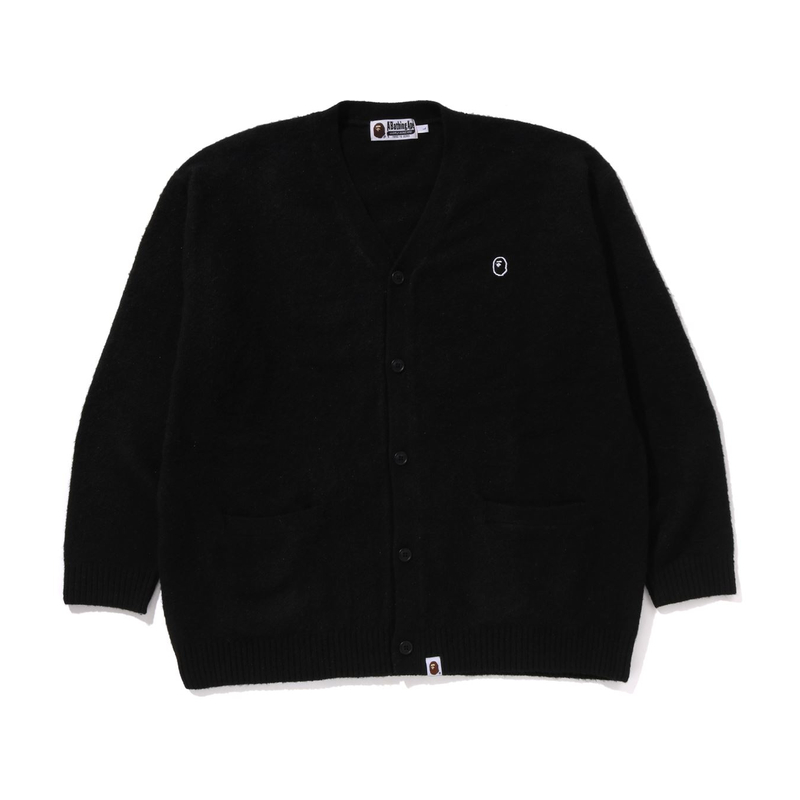 Order 베이프 FW24 에이프 로고 자수 니트 가디건. 0ZXKNM120004N