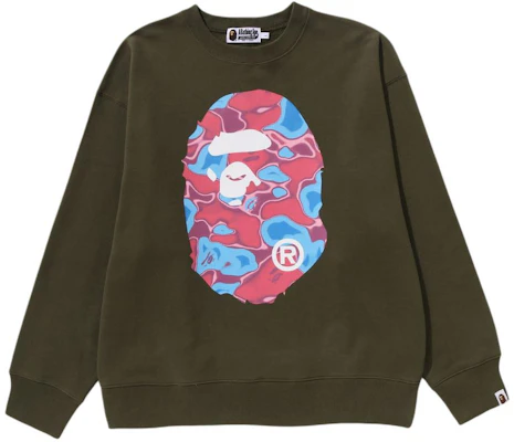 Bape A BATHING APE 图案印花宽松版圆领长袖卫衣 1K30-113-017 Order Bape A BATHING APE 图案印花宽松版圆领长袖卫衣 1K30-113-017