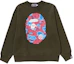 Order Bape A BATHING APE 图案印花宽松版圆领长袖卫衣 1K30-113-017