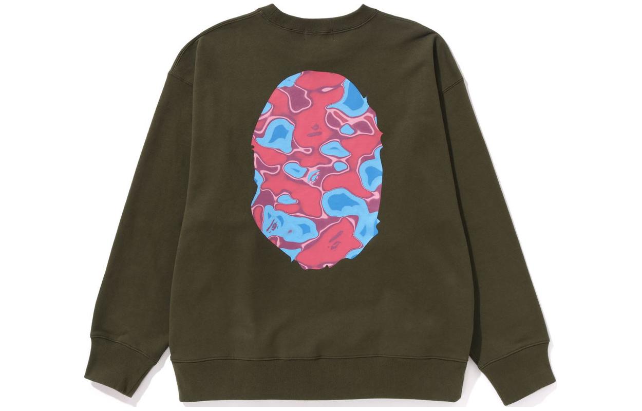 Bape A BATHING APE  Graphic Print Loose Fit Crewneck Long-Sleeve Sweatshirt 1K30-113-017 圖 3