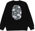 Purchase Bape A BATHING APE 图案印花宽松版圆领长袖卫衣 1K30-113-017