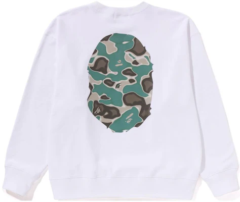 Bape A BATHING APE 图案印花宽松版圆领长袖卫衣 1K30-113-017 1