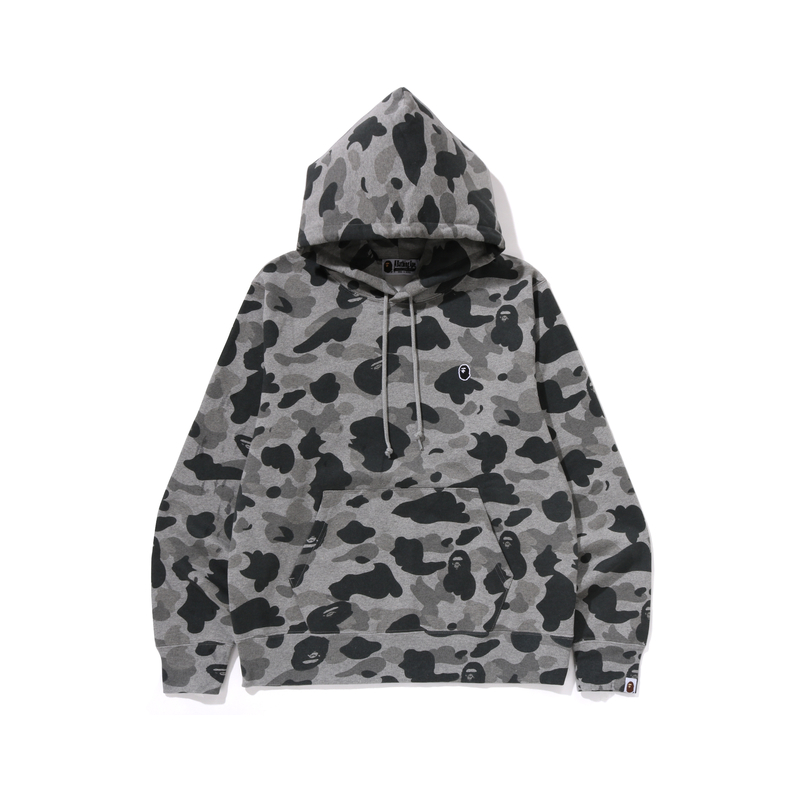 Bape A BATHING APE  Grey Embroidered Camouflage Hoodie. 0ZXSWM114004N