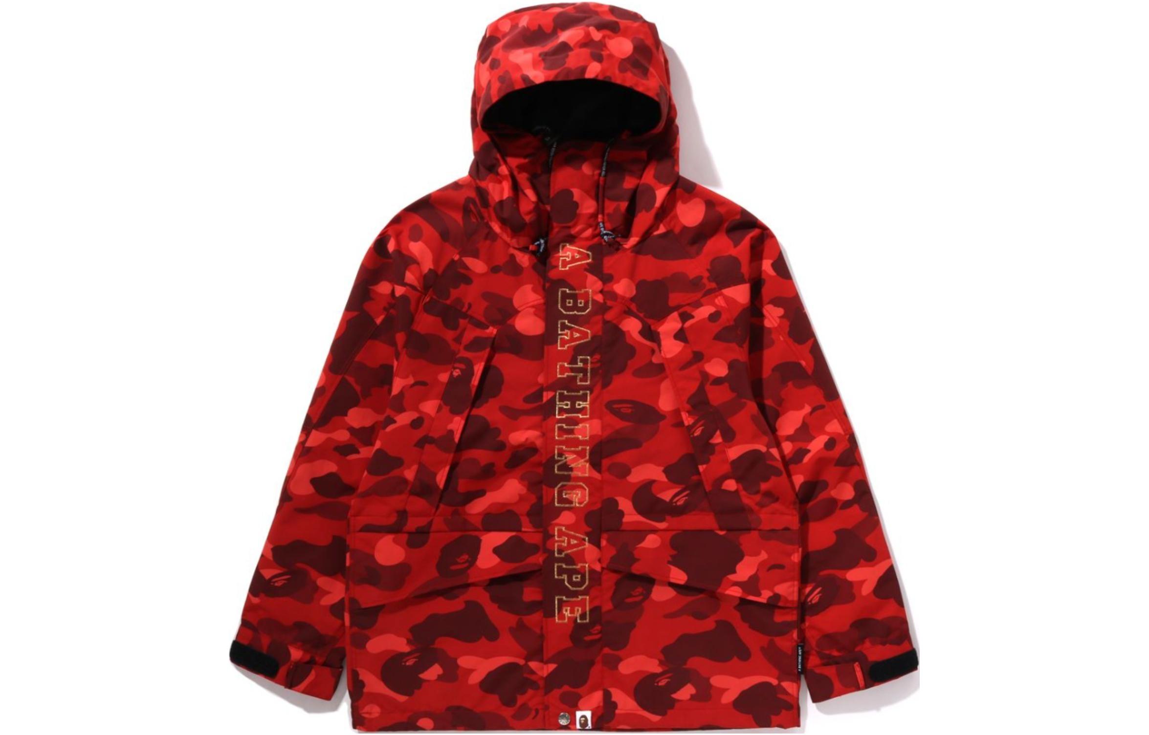 Bape A BATHING APE  Letter Camo Zip-Up Hoodie Jacket. 1K30-140-003 圖 2