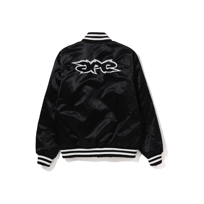 Bape A BATHING APE  Letter Embroidery Baseball Jacket. 1I80-141-002 圖 3