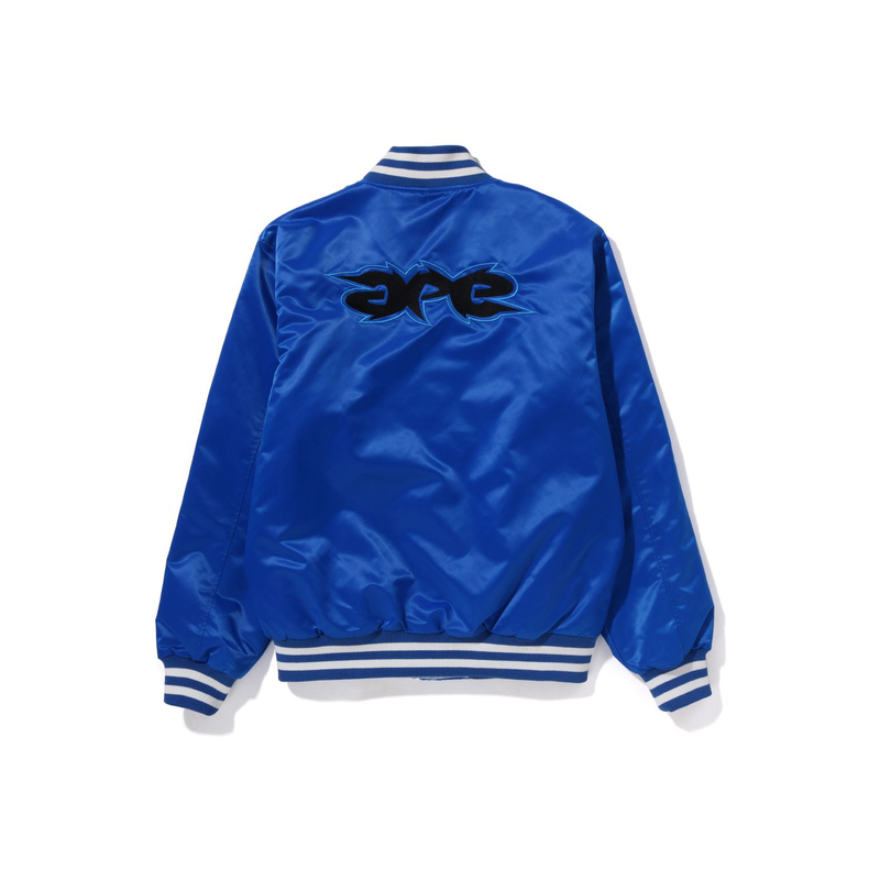 Bape A BATHING APE  Letter Embroidery Baseball Jacket. 1I80-141-002 圖 5