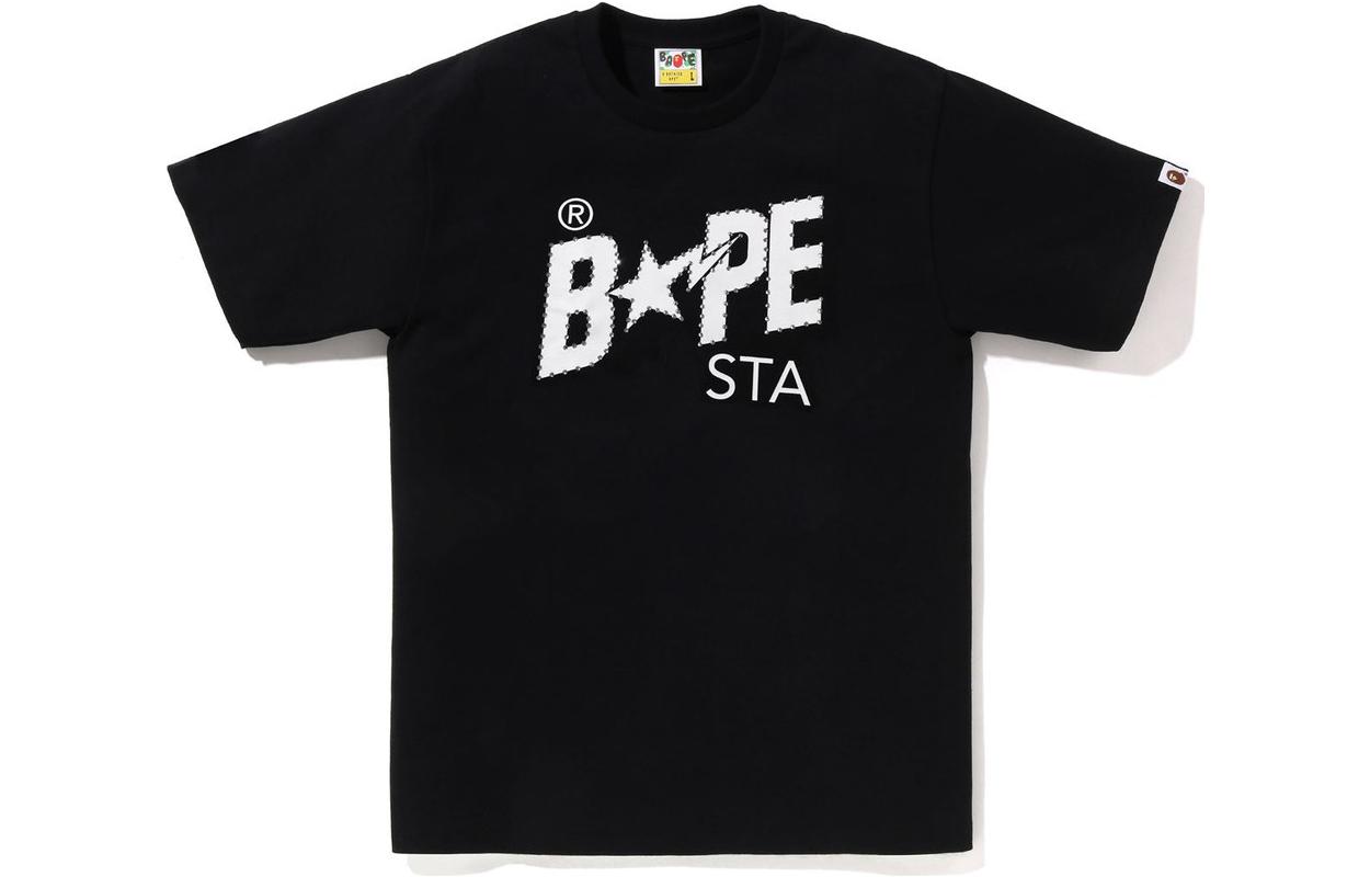 Bape A BATHING APE  Letter Print Crewneck Casual Short Sleeve T-Shirt 1J80-110-037 圖 2