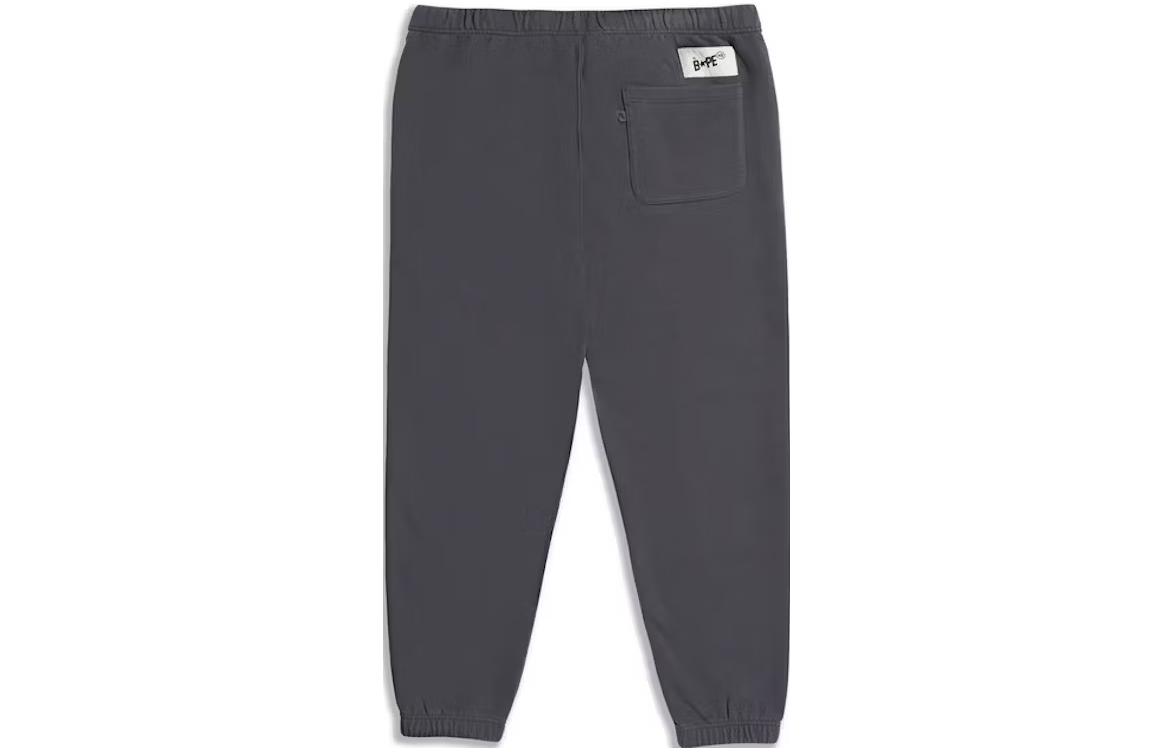 Lookbook 베이프 어 베이딩 에이프 레터 프린트 엘라스틱 웨이스트 조거 스웻팬츠. 1J73-152-905