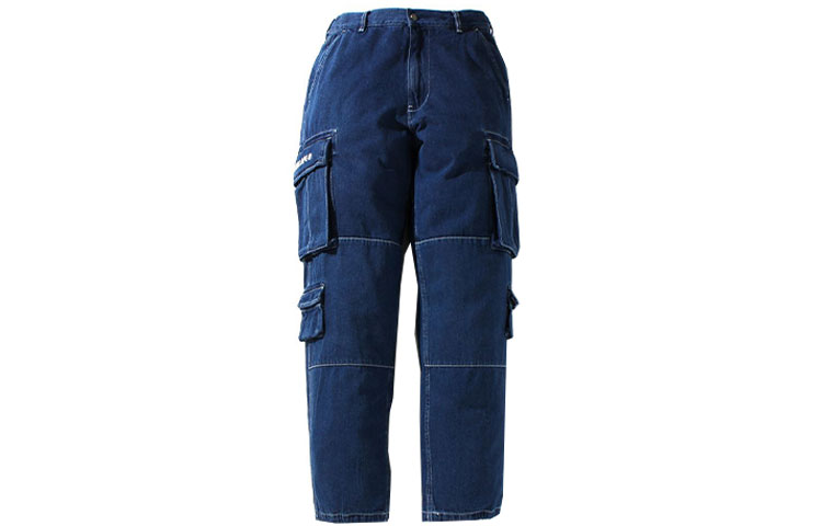 Shop Bape A BATHING APE 經典Logo寬鬆版型工裝褲 1H20-150-002